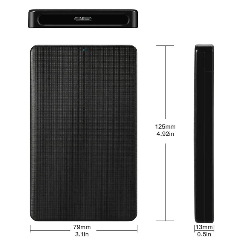 Контейнер для жесткого диска SATA 2 5 дюйма Usb3.0 Переносной SSD скользящая крышка
