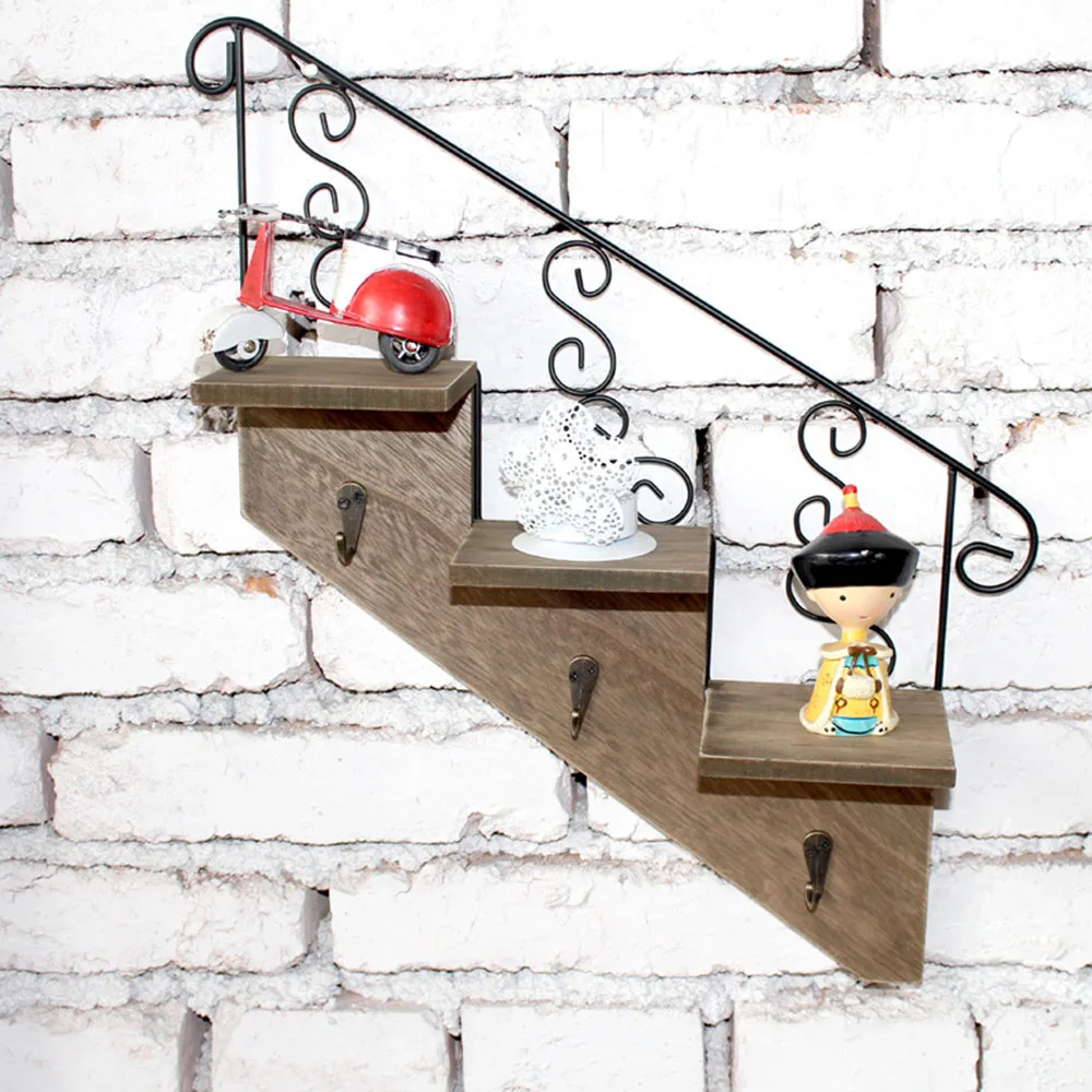 Железная настенная подвесная корзина Цветочная полка для горшков