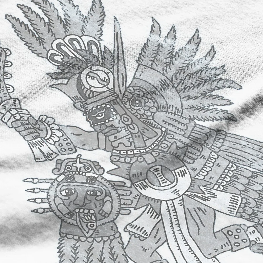 Новейшие футболки Huitzilopochtli с изображением бога войны мужские топы из чистого