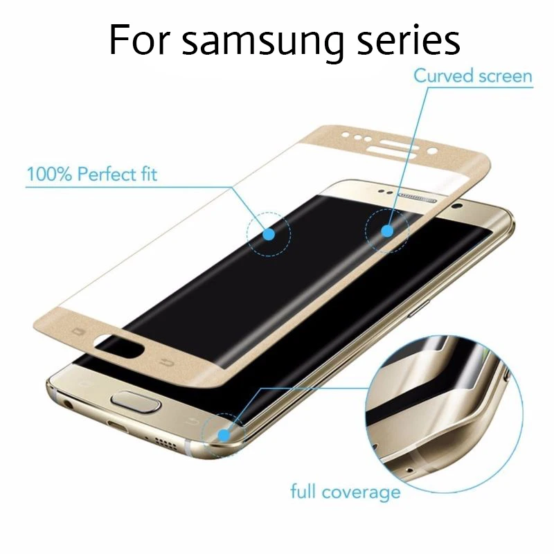 5D закаленное стекло для samsung galaxy s9 Защитная пленка экрана sumsung sansung s8 s7 s6 edge plus note 8 9