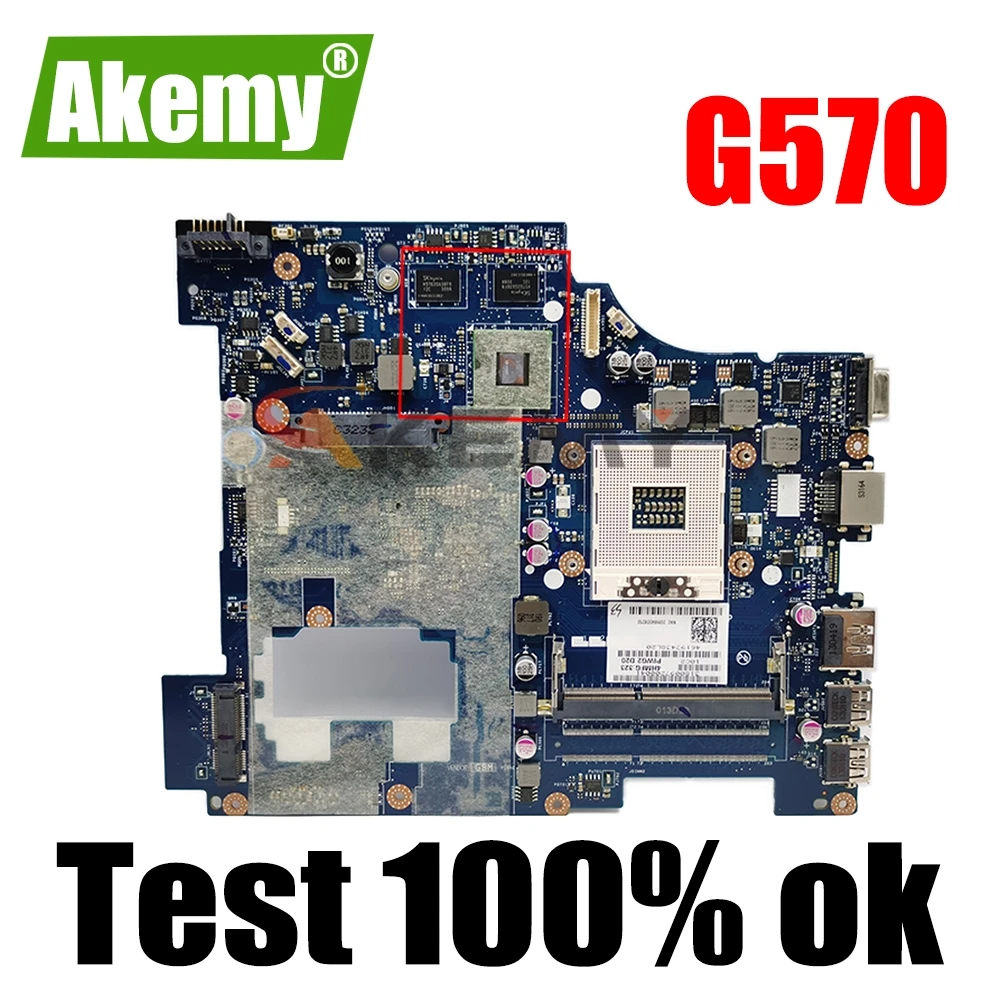 

Материнская плата для ноутбука LENOVO Ideapad G570, материнская плата HM65 LA-6753P 216-0774207 DDR3