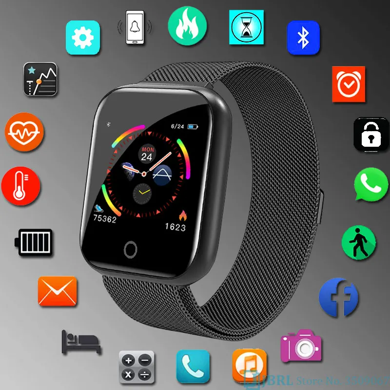 Новый роскошный Смарт браслет для мужчин и женщин смарт Android IOS фитнес трекер