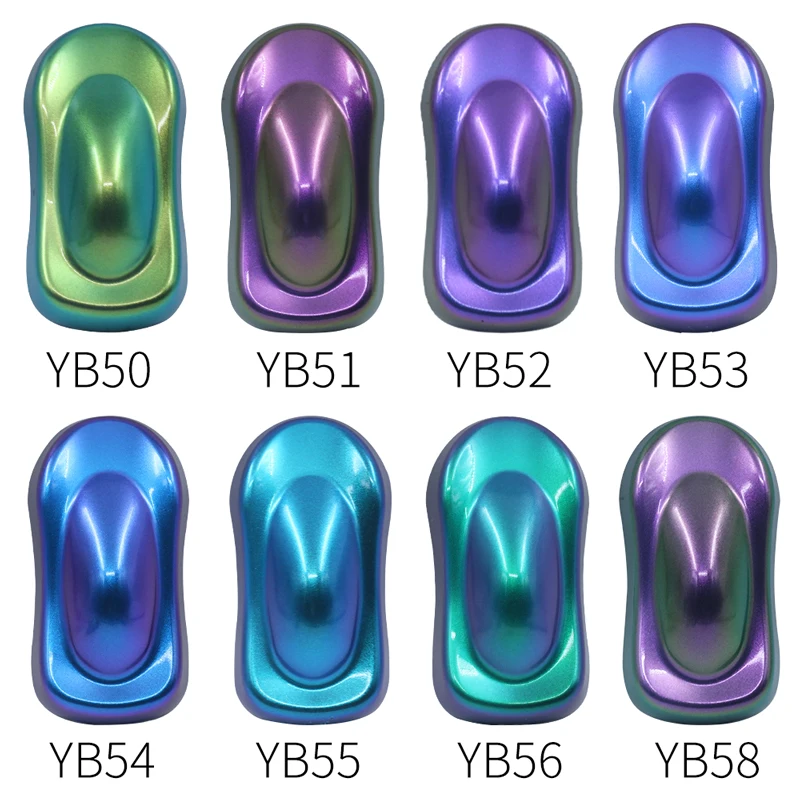 8 пакеты пигменты хамелеоны акриловые Краски порошковое покрытие которые могут