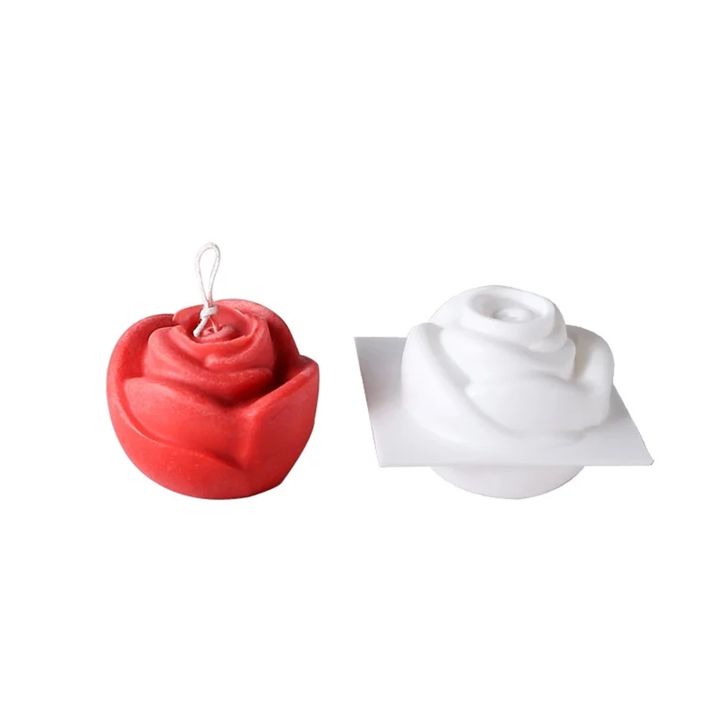 

New Diy Rose Wedding Silicone Mold Aromatherapy Flower Handmade Candle Making Resin Mould Chocolate Cake Mold Home Decoration