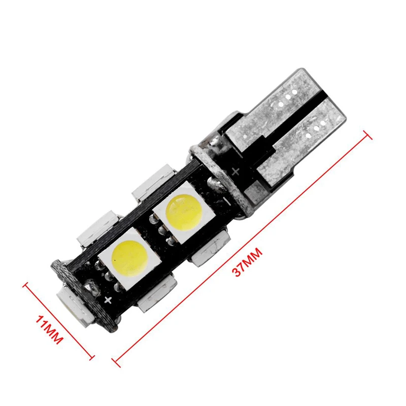 T10 194 168 9 SMD 5050 Автомобильный светодиодный светильник Canbus W5W для автоматического
