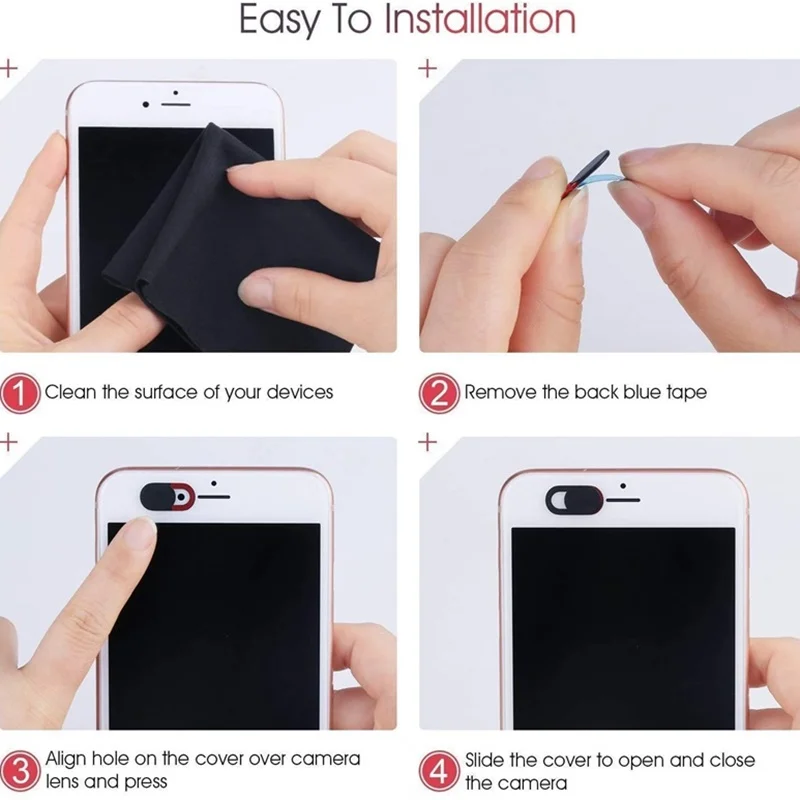 Tongdaytech веб камера ультра тонкий пластиковый Камера крышка объектива для ноутбука