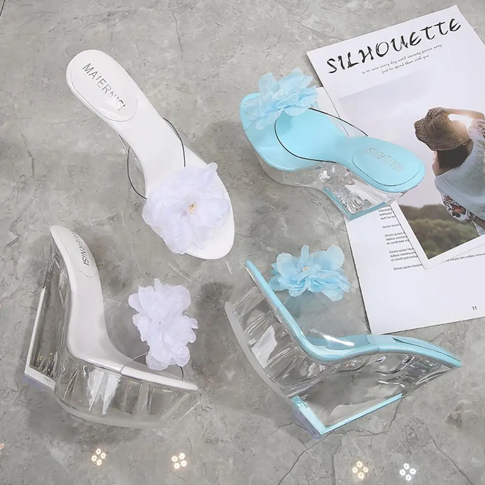 126-1 14 см пикантные прозрачные водонепроницаемые туфли для подиума высокие