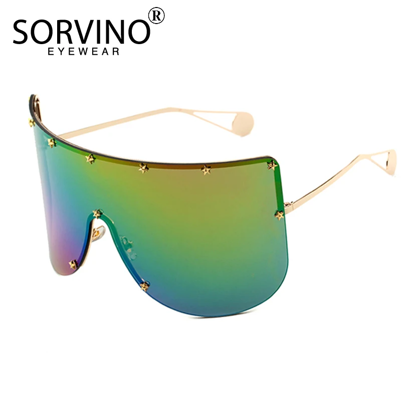 Мужские и женские солнцезащитные очки SORVINO Винтажные Солнцезащитные без оправы