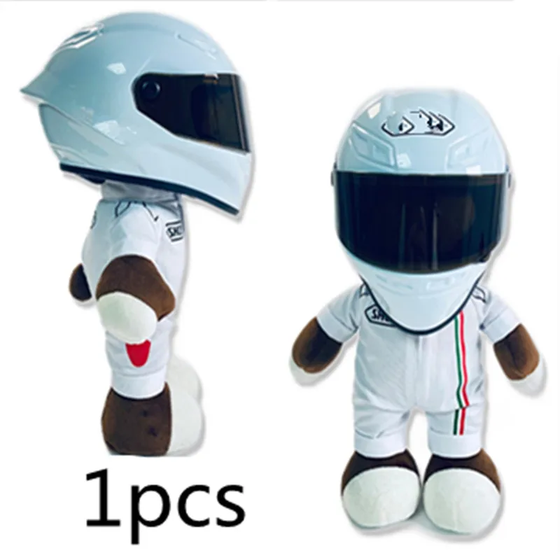 28 см крутой медведь ношение шлем аксессуары для мотоциклов милый плюшевая мягкая
