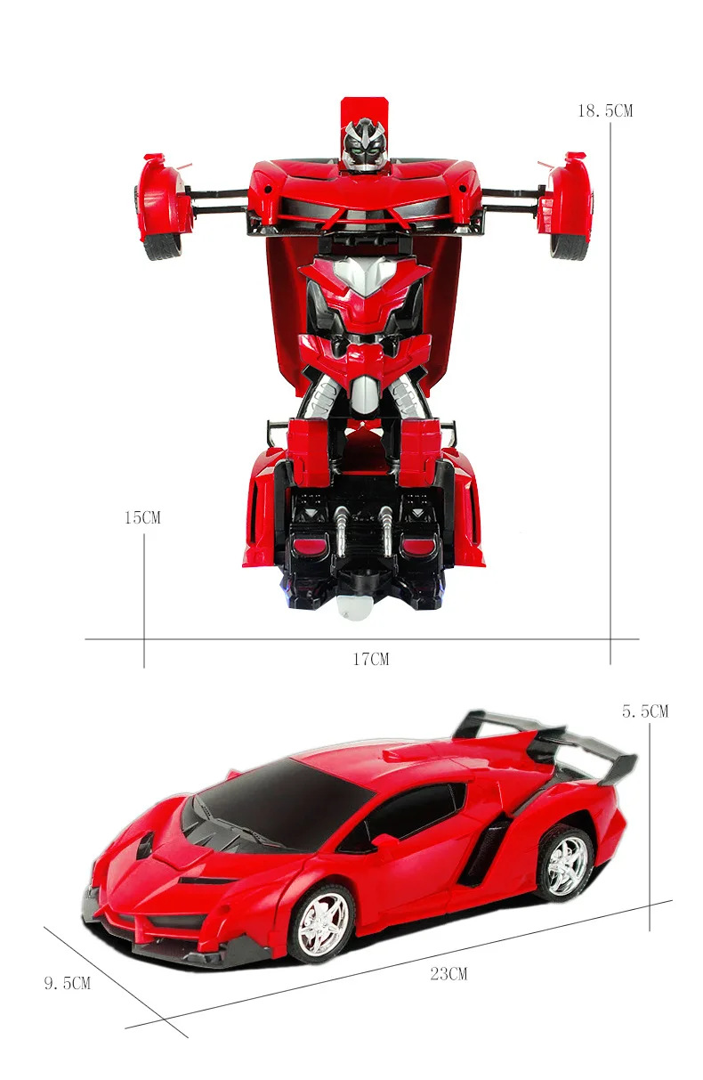 2In1 RC Car Sports Transformation Robots Models Remote Control Deformation fighting toy KidsChildren's Birthday GiFT |