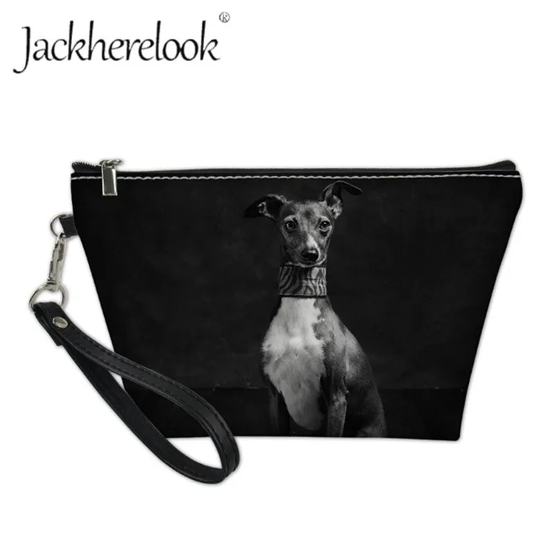 Косметичка Jackherelook с 3D рисунком Greyhound сумка для косметики итальянских домашних