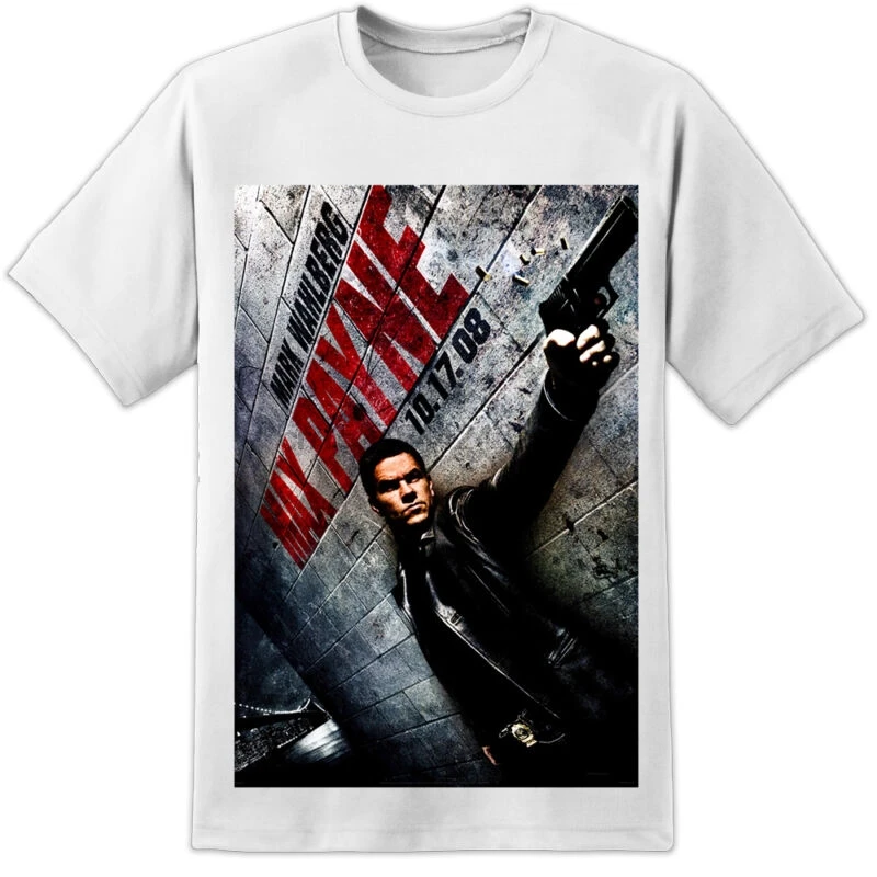 

MAX PAYNE MOVIE POSTER T SHIRT MARK WAHLBERG DVD - HIGH QUALITY PRINT