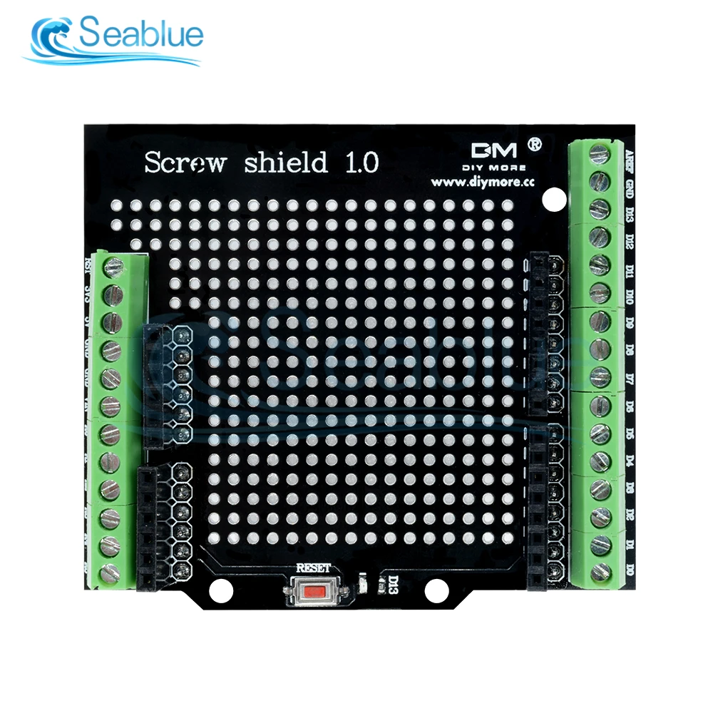 Винтовой щит Proto для Arduino кнопка сброса с открытым исходным кодом светодиод D13