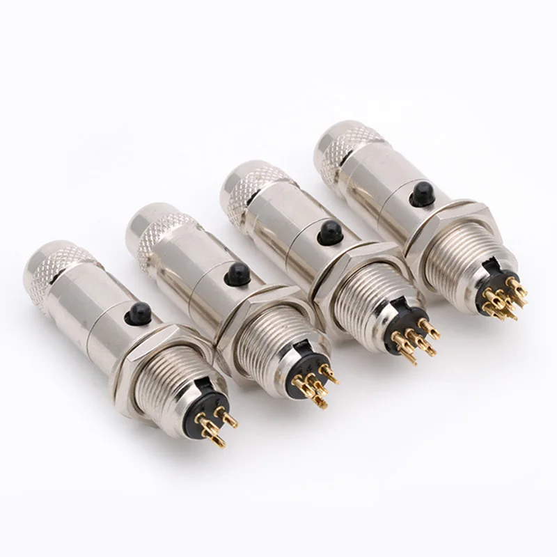 10 комплектов мини XLR 3 4 5 6 Pin гнездовой разъем + штекер маленький Аудио Микрофон