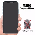 Закаленное стекло для iphone 7, 8, 6, 6s plus, se 2020, матовое, с защитой от отпечатков пальцев, для iphone 11, xr, x, xs, 12 pro max