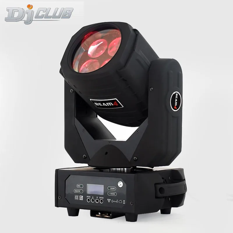 

Moving головной светильник 100 Вт Супер Луч Светодиодные 4X25 с Цвета вращающиеся линзы сценический светильник ing для ди-джей