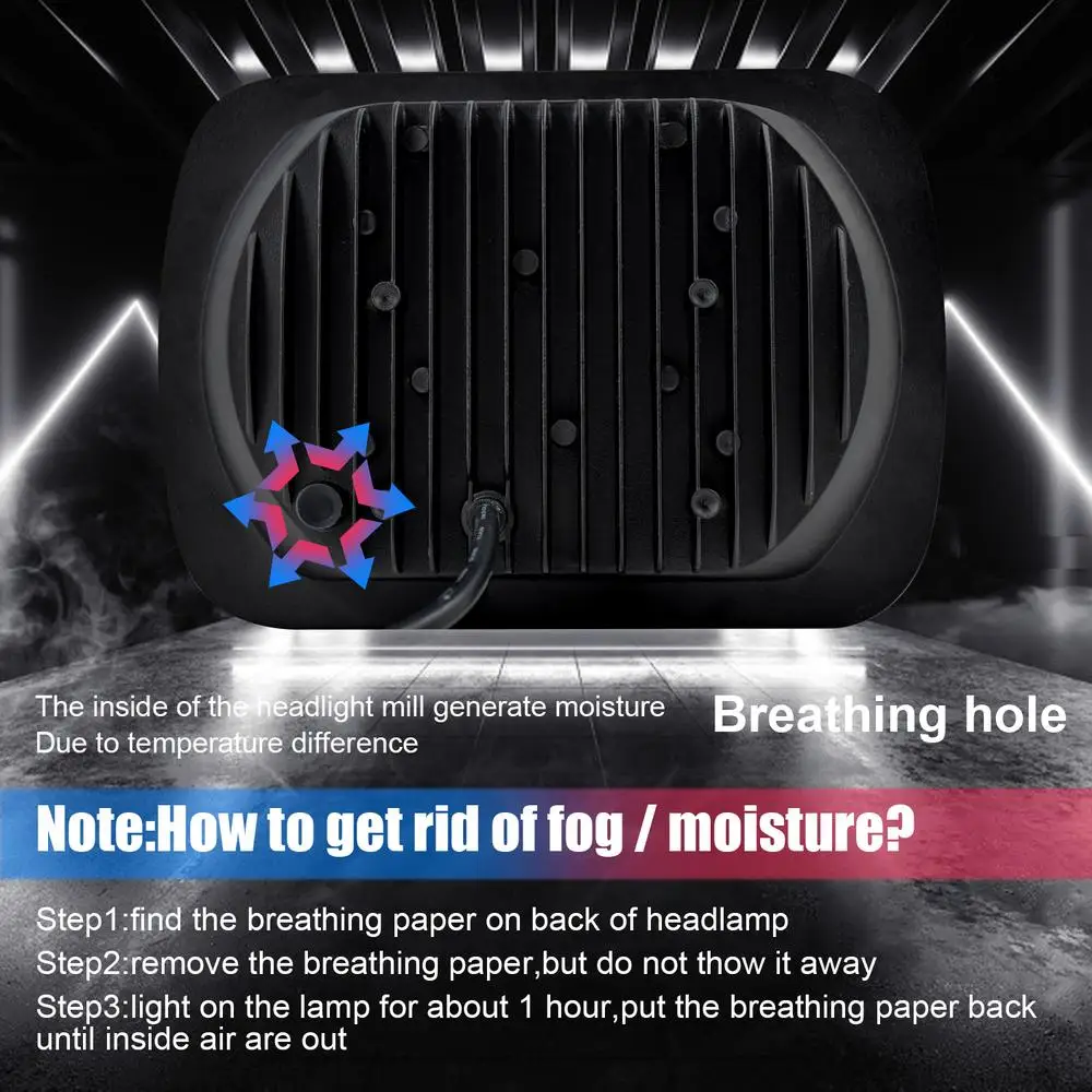 

1 Pair Aluminum 7-inch 7x6 5x7 Truck Square Lights With Dynamic Sequential Turn Signal