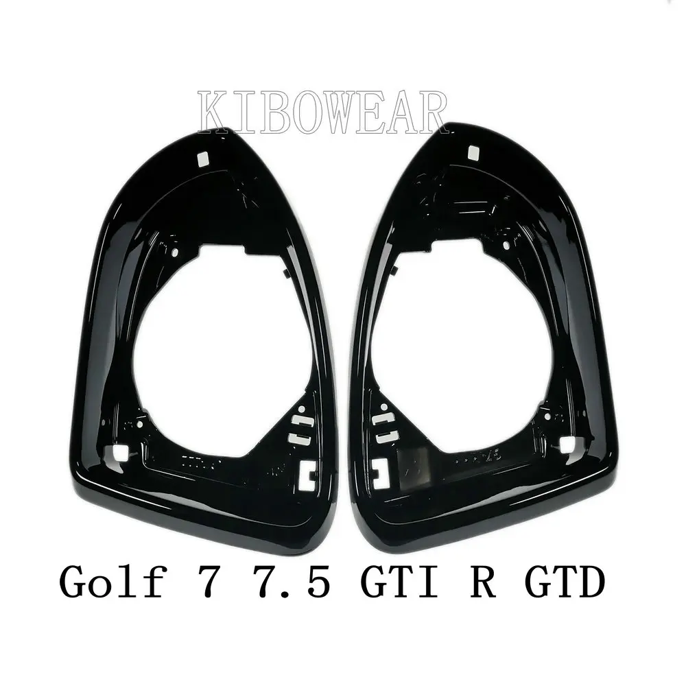 Глянцевая черная рамка корпуса зеркала для VW Golf 7 MK7 5 GTI Passat CC B7 B8 Arteon Jetta MK6 Scirocco GTD R