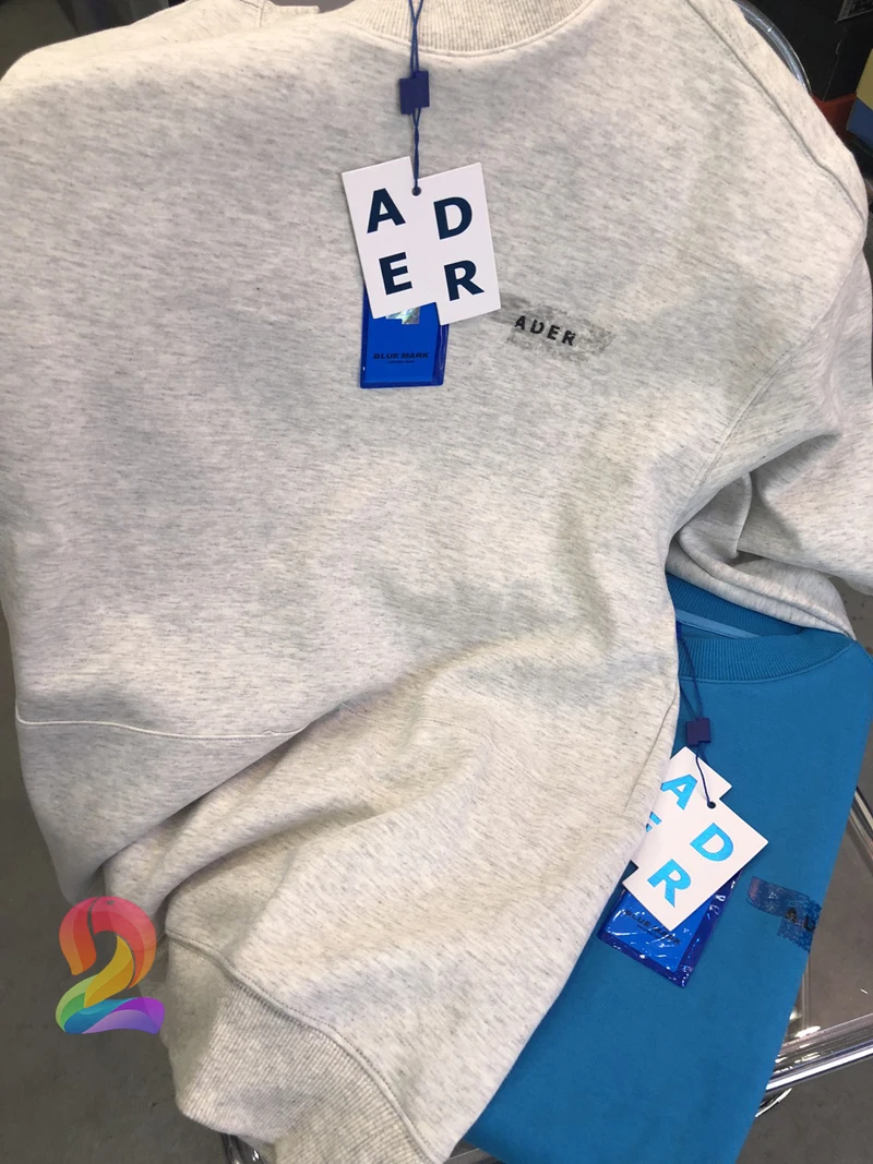 

Oversize ADER ERROR Sweatshirts Men Women Aluminum Foil Tape Logo Pullover Adererror Casual Sweatshirt