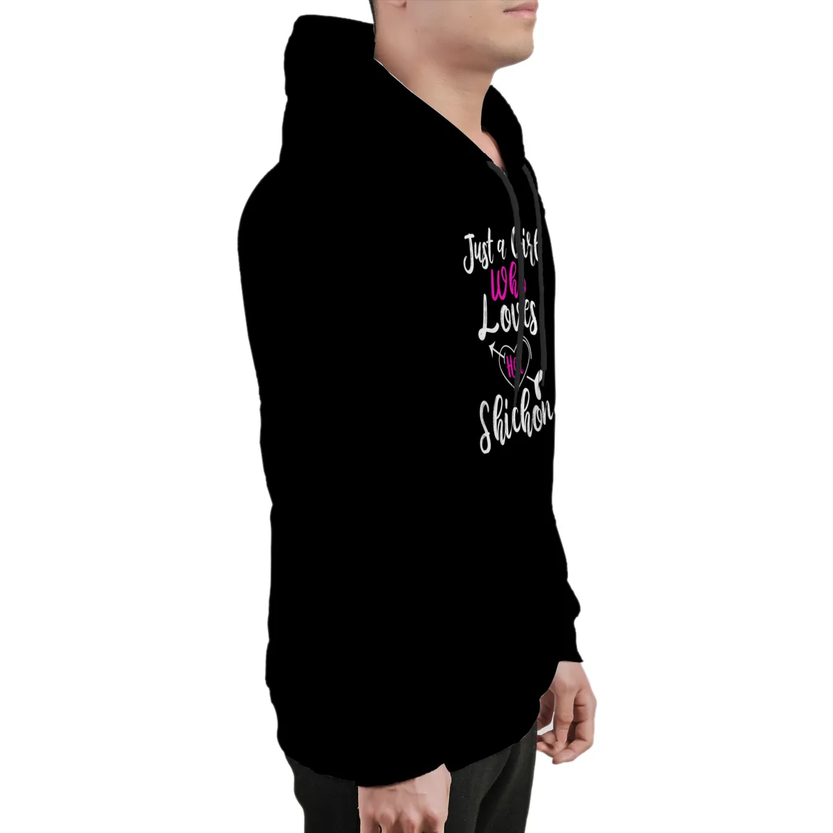 

Men's Hoodie Just a Girl Who Loves Her ShichonCotton Wholesale Clothes Matching Graphic Top quality sweat homme 36890