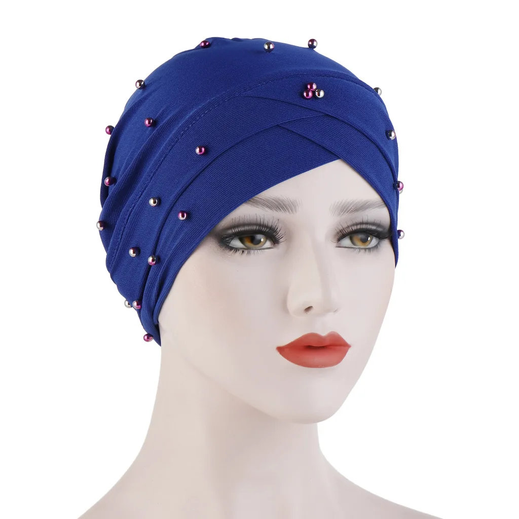 

Fashion Modal Muslim Inner Hijab Cap Stretch Women Underscarf Bonnet Solid Color Islamic Turban Headband Hat Adjustable