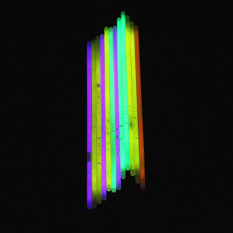 100 шт. светящиеся палочки для браслетов вечерние ожерелья с коннектором