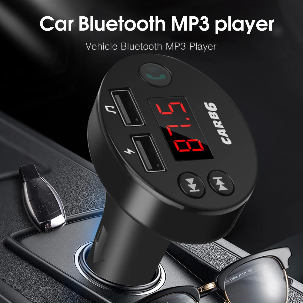 Автомобильное зарядное устройство адаптер питания Bluetooth MP3-плеер гарнитура
