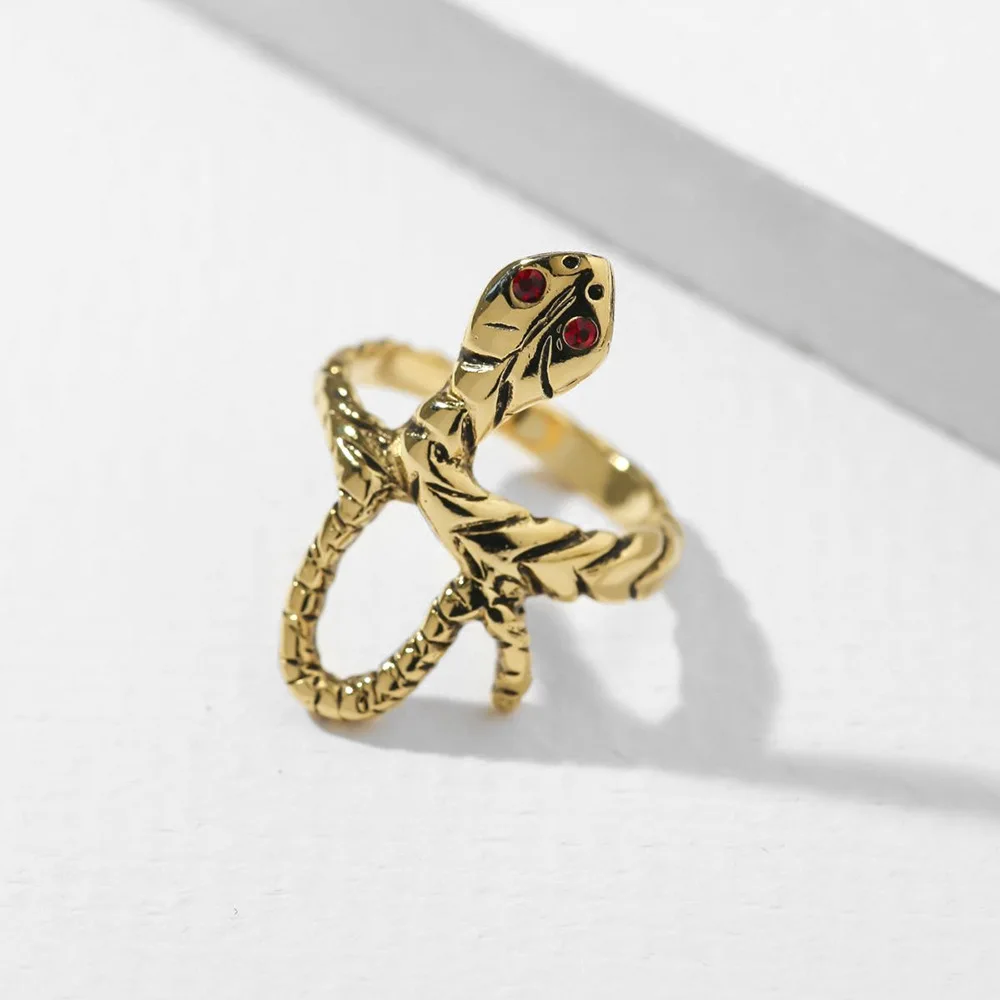 Зодиак Змея разомкнутые кольца для Для мужчин Genesis красивый анималистический
