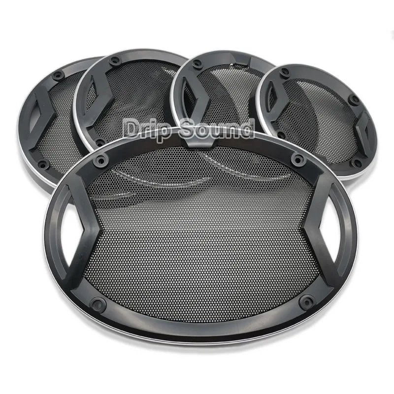 Сетчатая Крышка для автомобильного аудио декоративная круглая металлическая