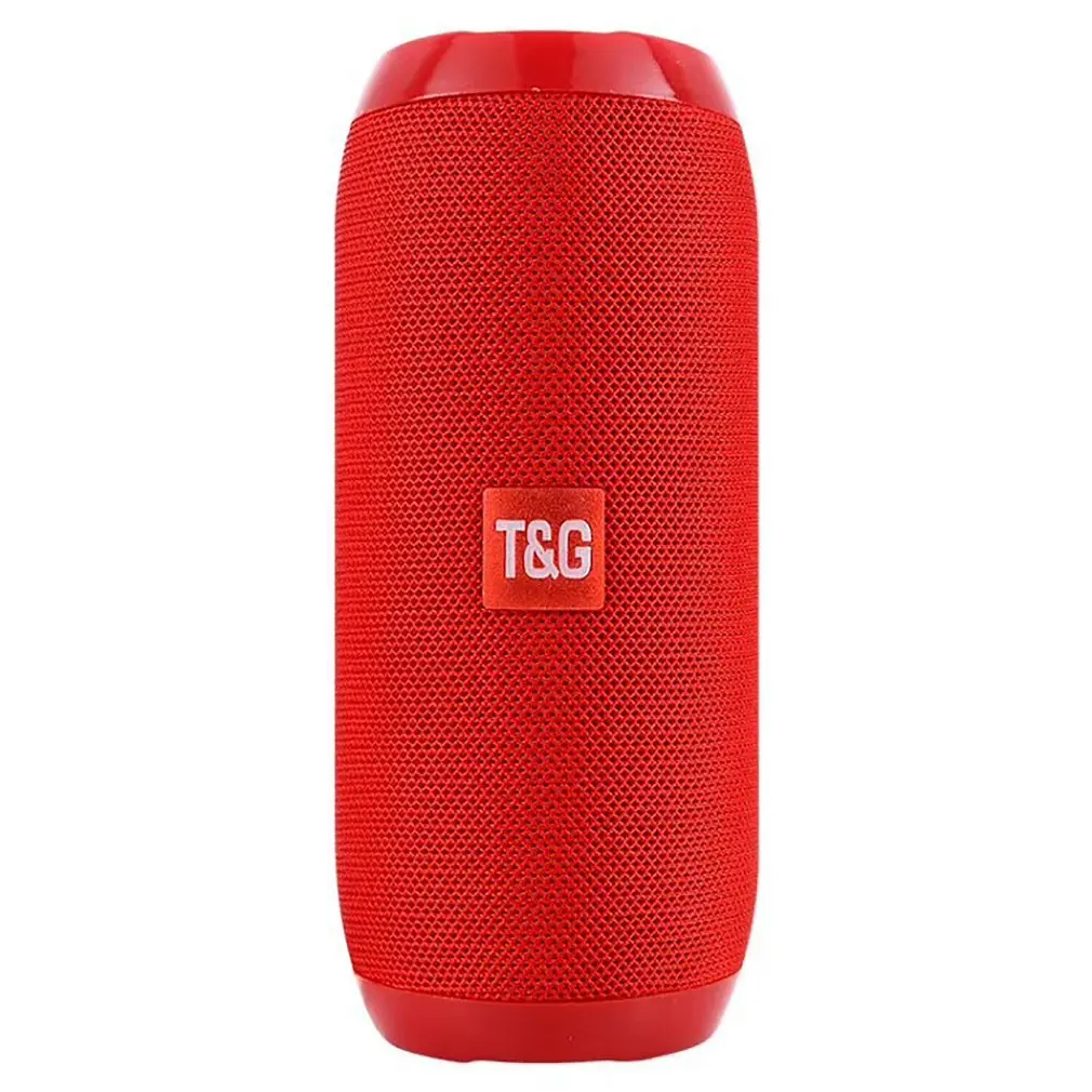 Красный TG117 Bluetooth открытый динамик водонепроницаемый портативный беспроводной Колонка громкий динамик коробка Поддержка TF карта FM радио Aux вход - Цвет: Красный