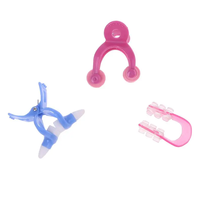 

3Pcs Nose Up Clip Bridge Lifting Shaping Shaper Clipper Straightening Beauty Set K3NE