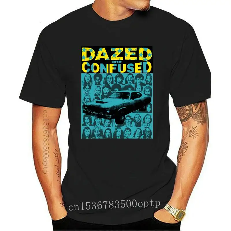 

Новинка 2021, футболка с надписью «Dazed and спутанная», хлопковая рубашка высокого качества с короткими рукавами в уличном стиле