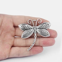 5pcs tibetan silver animal dragonfly charms pendants for necklace jewelry making findings diy handmade craft