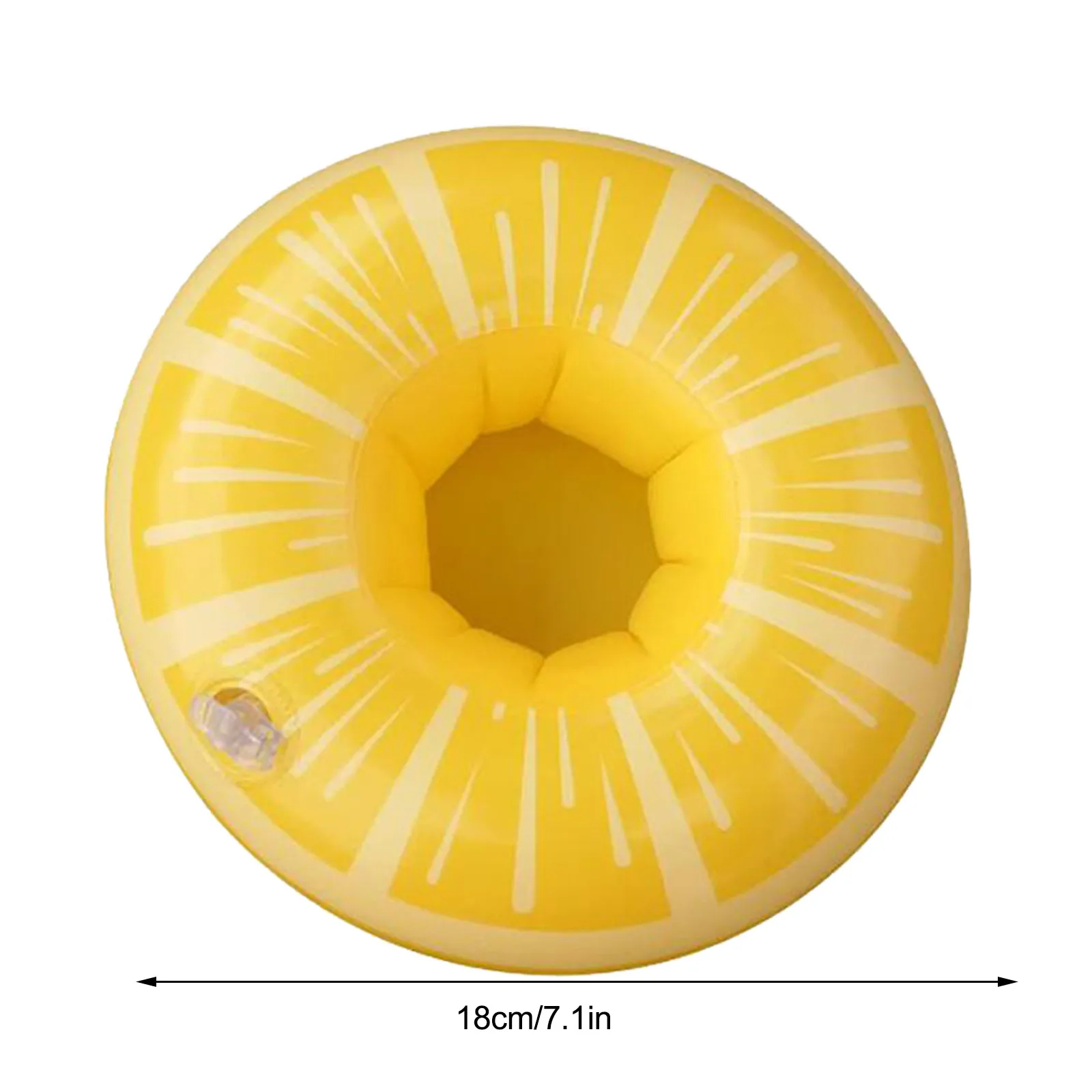 

1/2/3PC Inflatable Drink Holder Lemon Floating Holder Swim Drink Floats Holder plage juguetes playa Playing in the sand