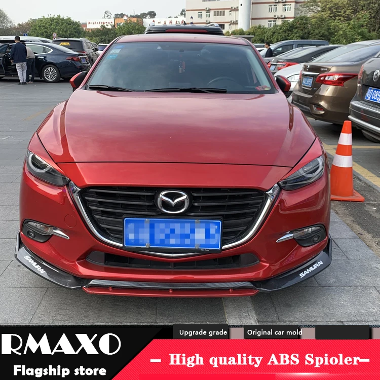 Защитный диффузор для заднего бампера MAZDA 3 Axela ABS 2014 2017 SC комплект кузова бампер