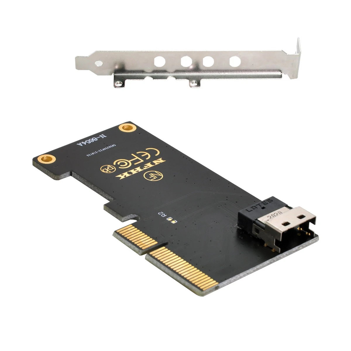 

Xiwai ChenYang CY PCI-E Express 3.0 4X to SFF-8639 U.2 U2 Kit to SFF-8654 Slimline SAS NVME PCIe SSD Adapter for Mainboard