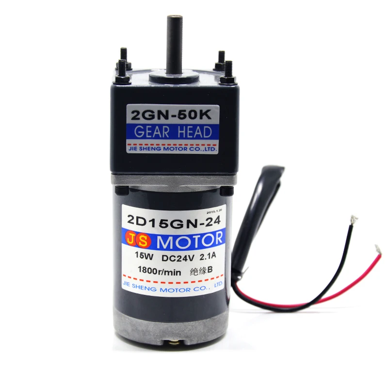 

Постоянный магнитный редукторный двигатель с регулируемой скоростью, 12 В/24 В, 15 Вт, 4D1 5GN, подходит для механического оборудования, электроин...