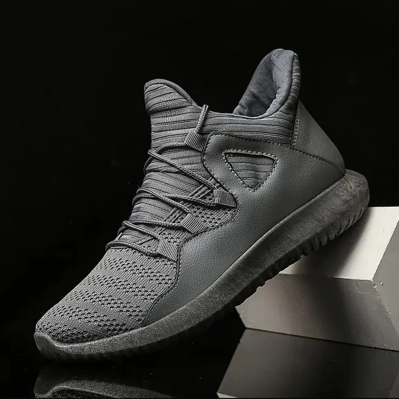 

Top Quality Men's Running Shoes 48 Knitting Mesh Breathable Plus Size 47 Fashion Designers Comfortable Outdoor Gym Mens Sneakers