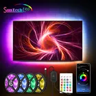 Подсветка для телевизора Suntech, 10 м, 15 м, RGB подсветсветодиодный для телевизора с дистанционным управлением, синхронизация музыки, подсветка для ТВПКноутбука, питание от USB