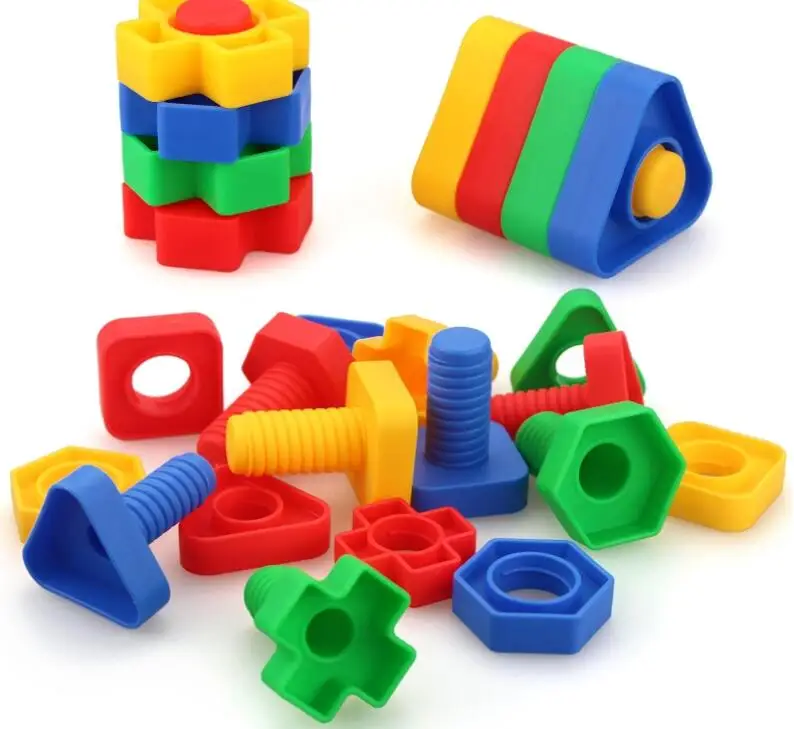 4 компл./лот винтовые строительные блоки пластиковые вставки в форме гайки