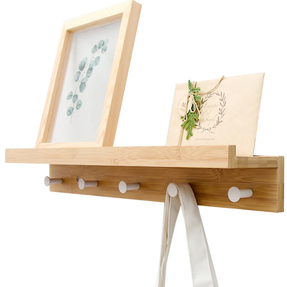 Клей Натуральный Бамбуковый крючок настенная сумка для одежды ключ наушников