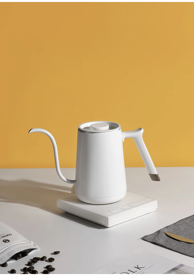 TIMEMORE-hervidor de agua el&eacute;ctrico inteligente con cuello de cisne, Control de temperatura manual con m&aacute;quina de caf&eacute;, hervidor Variable de 600ml y 220V-3