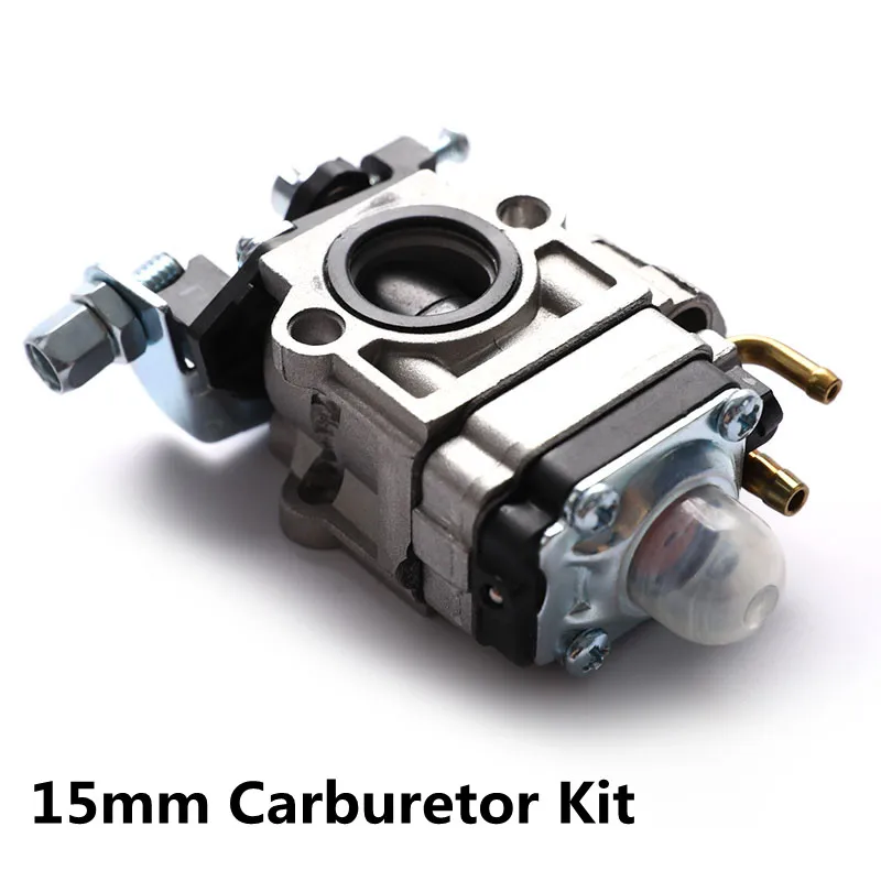 

Карбюратор 15 мм для кустореза 43cc 49cc 52cc, карбюратор для бензопилы, 1 шт.