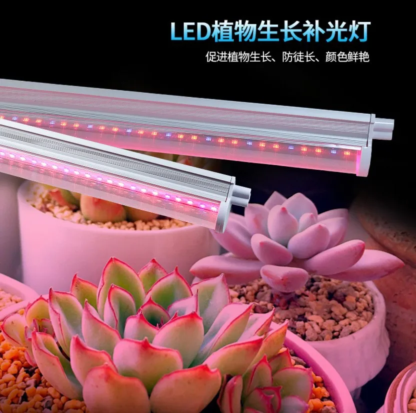 Внутренняя фотолампа для теплицы Однорядная двухрядная светодиодная красная