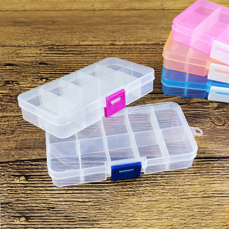 10 решеток для ногтей коробка хранения сверл пластиковый органайзер ювелирных