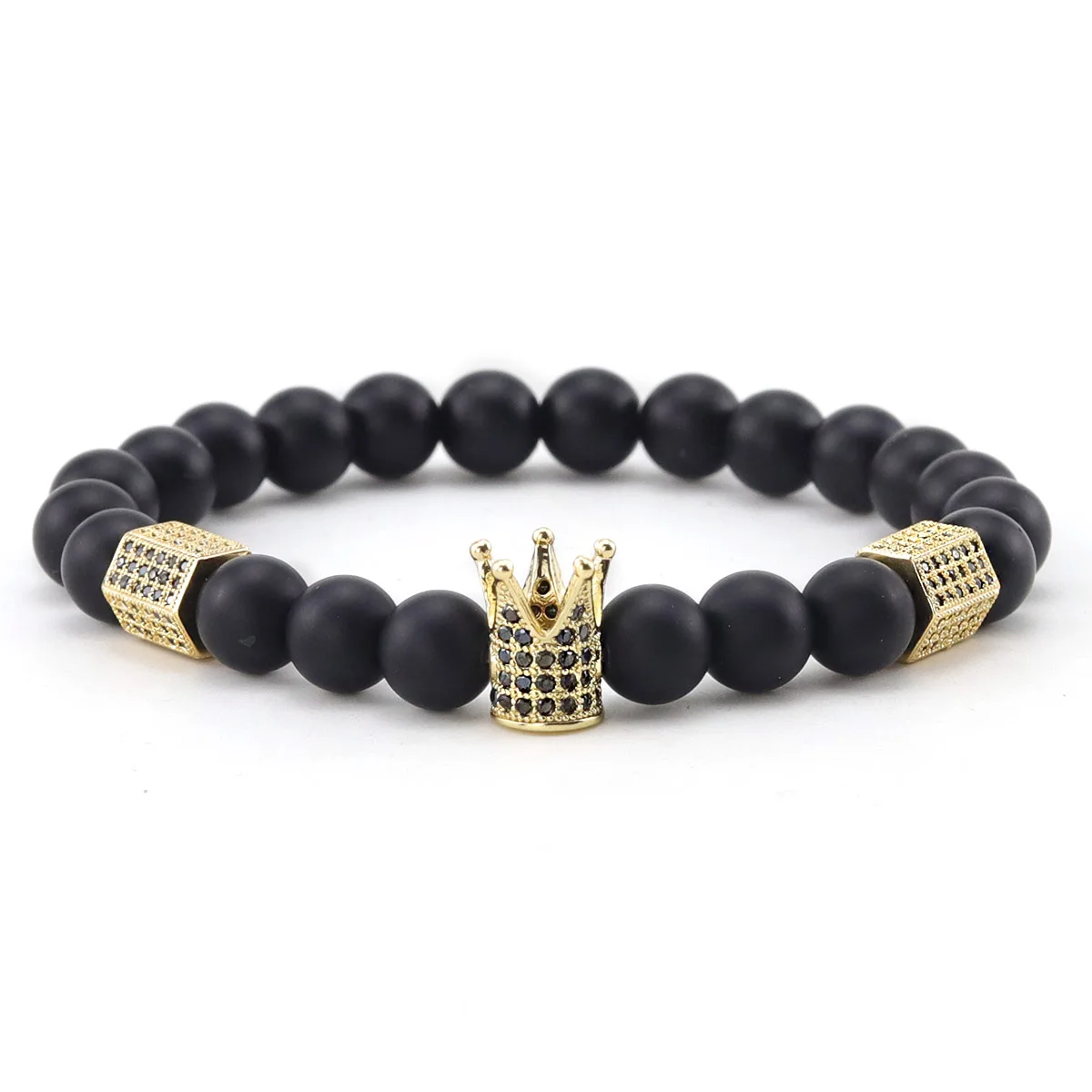 4 шт./компл. роскошный браслет из бусин на полиуретановом ремешке с пряжкой