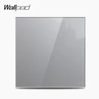 Серая прозрачная стеклянная панель для стен, Пустая Крышка для украшения