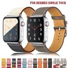 Кожаный ремешок для apple watch 40 мм, 44 мм, iwatch 38 мм, 42 мм, ремешок, браслет для apple watch series 6, 5, 4, 3, Se