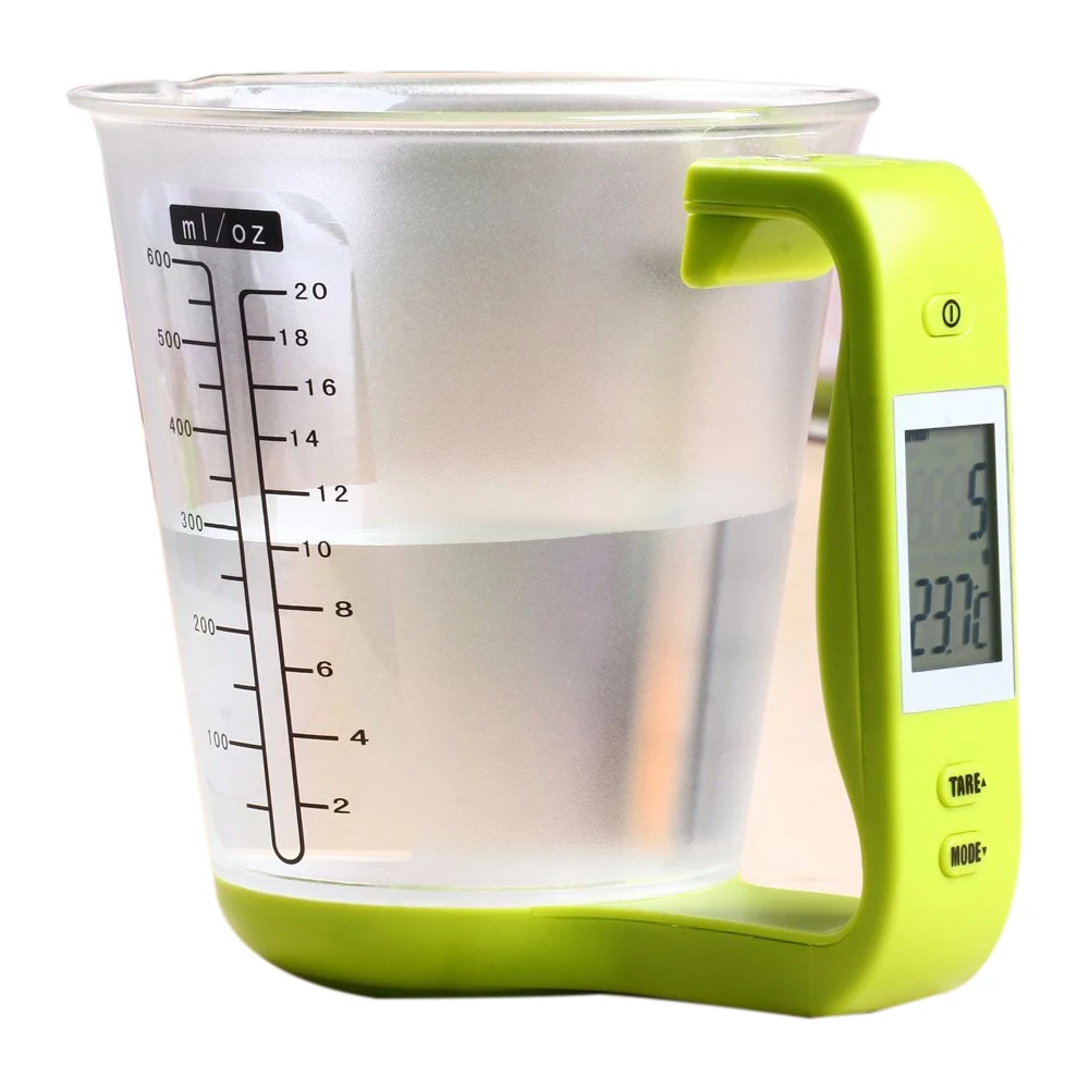 

Large Capacity Electronic Measuring Cup Kitchen Scales Digital Beaker Libra Scale with LCD Display Temperature Measurement Cups