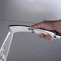 waterfall handheld shower head with extra long hose shower abs plastic holder set for bathroom wall mount hand shower chrome
